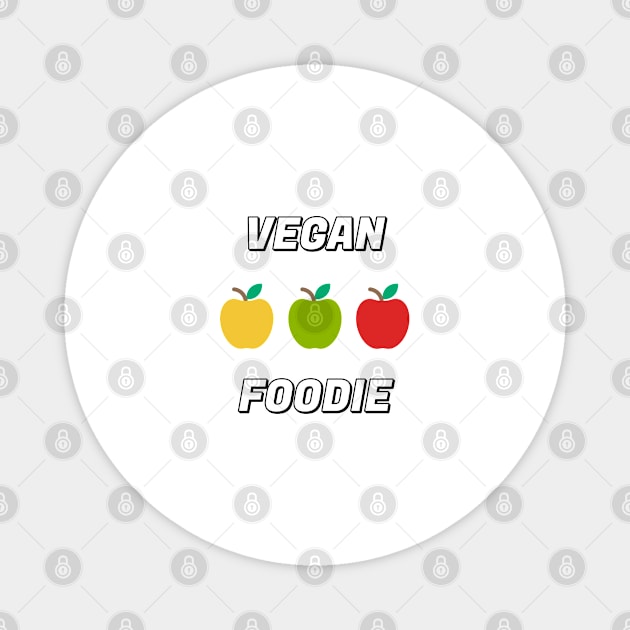 VEGAN FOODIE apples Magnet by InspireMe